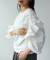 Cepica | 【MARECHAL TERRE / マルシャルテル】RUFFLE SLEEVE TOPS(Tシャツ/カットソー)