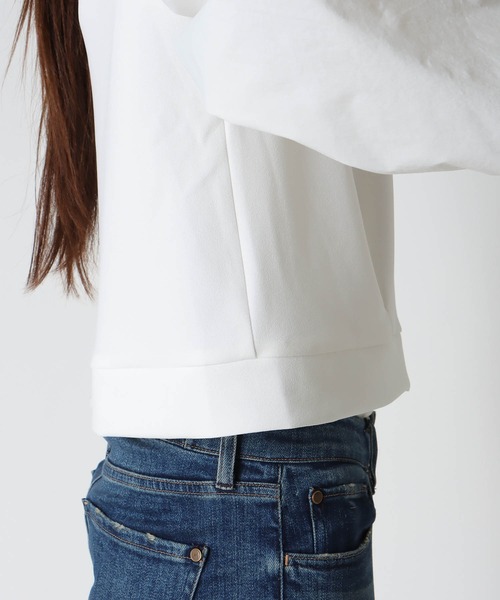 Cepica（セピカ）の「【MARECHAL TERRE / マルシャルテル】RUFFLE SLEEVE TOPS（Tシャツ/カットソー・レディース・オフホワイト/ブラック・FREE）」の18枚目の写真