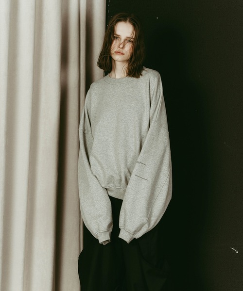 Knuth Marf（クヌースマーフ）の「Kerror design sweat(unisex)（Tシャツ/カットソー・レディース・ネイビー/グレー・FREE）」の15枚目の写真