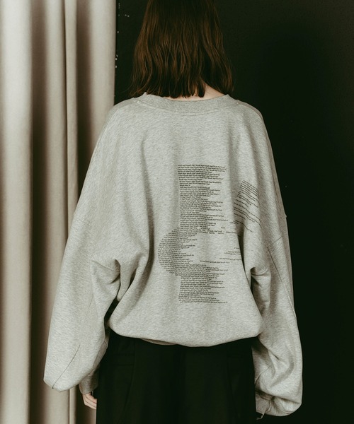 Knuth Marf（クヌースマーフ）の「Kerror design sweat(unisex)（Tシャツ/カットソー・レディース・ネイビー/グレー・FREE）」の16枚目の写真