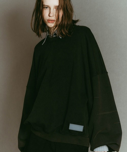 Knuth Marf（クヌースマーフ）の「Kerror design sweat(unisex)（Tシャツ/カットソー・レディース・ネイビー/グレー・FREE）」の10枚目の写真