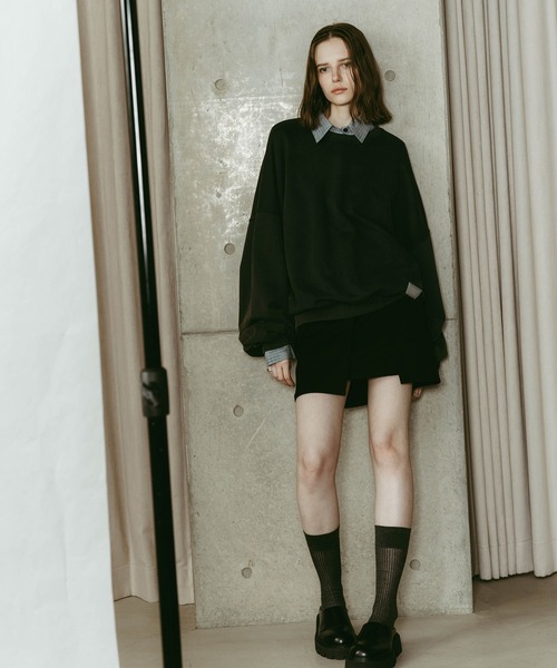 Knuth Marf（クヌースマーフ）の「Kerror design sweat(unisex)（Tシャツ/カットソー・レディース・ネイビー/グレー・FREE）」の12枚目の写真