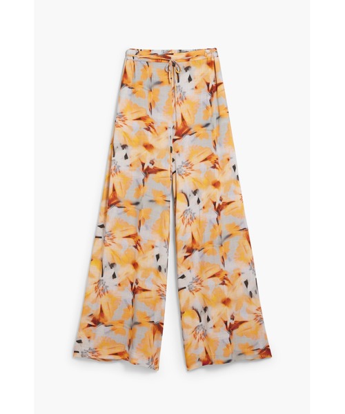 Desigual(デシグアル)の「トロピカル花柄ワイドパンツ オレンジ(その他パンツ・レディース・ブルー・S/M/L/XL/XS)」の1枚目の写真