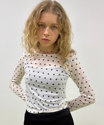 FUULLY STUDIO（フーリィーステューディオ）の「シアードットクルーネックロングTEE（Tシャツ/カットソー）」