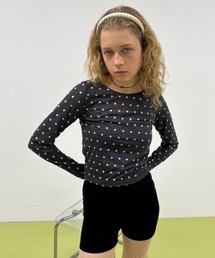 FUULLY STUDIO（フーリィーステューディオ）の「シアードットクルーネックロングTEE（Tシャツ/カットソー）」