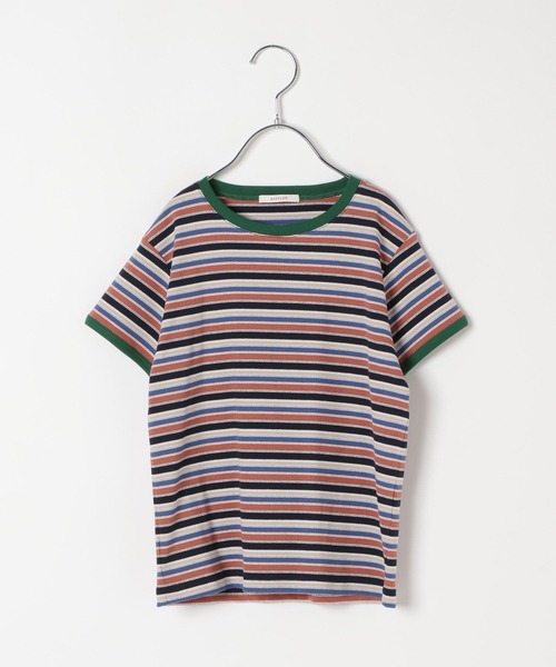 BAYFLOW（ベイフロー）の「[Tシャツ＋ワンピSET(3way)]ボーダーコンビキャミワンピ(KIDS)（ワンピース・キッズ・ネイビー系/イエロー系・110cm/150cm/130cm）」の10枚目の写真