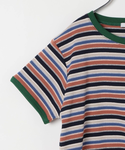BAYFLOW（ベイフロー）の「[Tシャツ＋ワンピSET(3way)]ボーダーコンビキャミワンピ(KIDS)（ワンピース・キッズ・ネイビー系/イエロー系・110cm/150cm/130cm）」の13枚目の写真