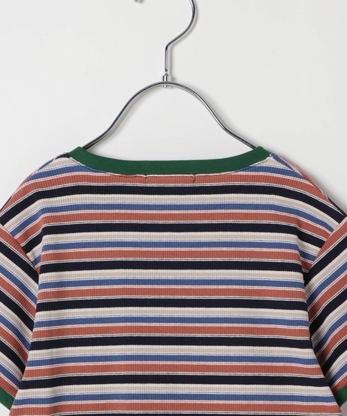 BAYFLOW（ベイフロー）の「[Tシャツ＋ワンピSET(3way)]ボーダーコンビキャミワンピ(KIDS)（ワンピース・キッズ・ネイビー系/イエロー系・110cm/150cm/130cm）」の15枚目の写真