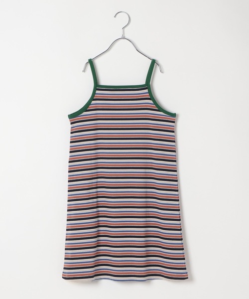 BAYFLOW（ベイフロー）の「[Tシャツ＋ワンピSET(3way)]ボーダーコンビキャミワンピ(KIDS)（ワンピース・キッズ・ネイビー系/イエロー系・110cm/150cm/130cm）」の17枚目の写真