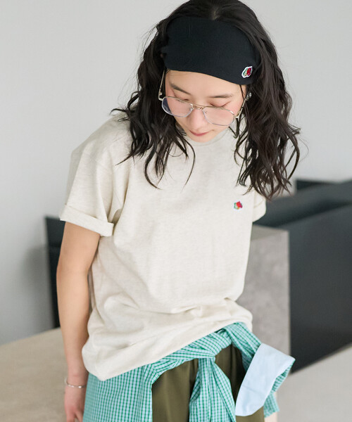 FREAK'S STORE(フリークスストア)の「FRUIT OF THE LOOM × FREAK'S STORE/フルーツオブザルーム 別注 シトロンプリント ビッグTシルエットTシャツ(Tシャツ/カットソー・レディース・ナチュラル/ライトグレー/ブラック・フリ-)」の19枚目の写真