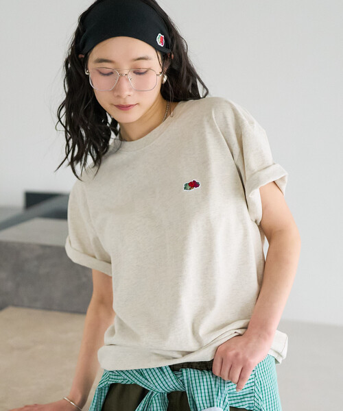 FREAK'S STORE(フリークスストア)の「FRUIT OF THE LOOM × FREAK'S STORE/フルーツオブザルーム 別注 シトロンプリント ビッグTシルエットTシャツ(Tシャツ/カットソー・レディース・ナチュラル/ライトグレー/ブラック・フリ-)」の20枚目の写真