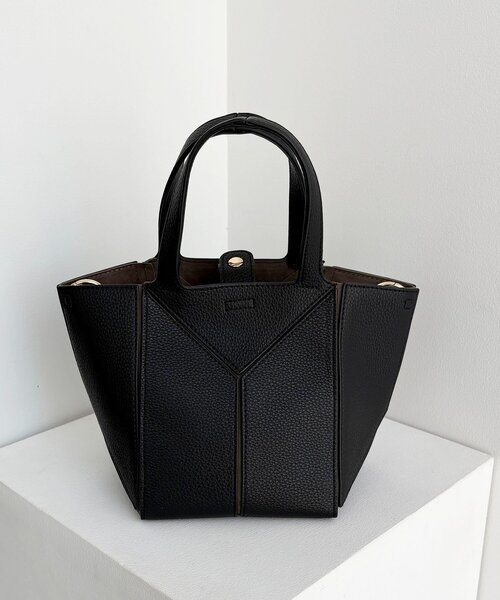 CAPRICIEUX LE'MAGE（カプリシューレマージュ）の「【S/Lサイズ展開あり】ブロッキングバッグ S（ショルダーバッグ・レディース・ブラック/ベージュ・FREE）」の18枚目の写真