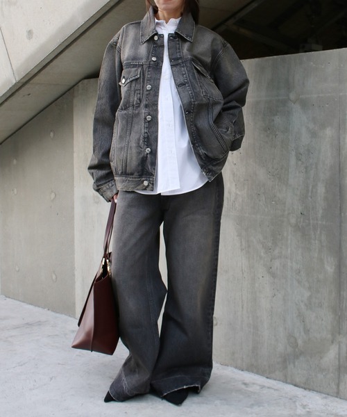 Scrap Book(スクラップブック)の「【HOPE】BOLD DENIM JACKT(デニムジャケット・レディース・ブラック・36)」の4枚目の写真