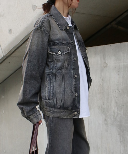 Scrap Book(スクラップブック)の「【HOPE】BOLD DENIM JACKT(デニムジャケット・レディース・ブラック・36)」の5枚目の写真