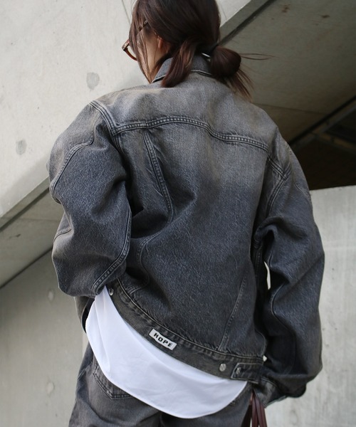 Scrap Book(スクラップブック)の「【HOPE】BOLD DENIM JACKT(デニムジャケット・レディース・ブラック・36)」の6枚目の写真