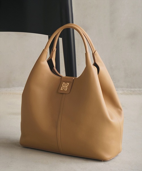 HIMIKO（ヒミコ）の「【HIMIKO】シグネチャートートバッグ/661180（ショルダーバッグ・レディース・ブラウン/ブラック・FREE）」の2枚目の写真