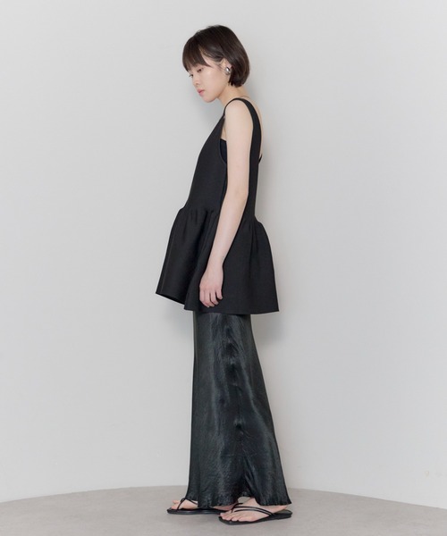 leimn（レイムン）の「2WAYペプラムVネックニット（タンクトップ・レディース・レッド/ブラック・FREE）」の14枚目の写真