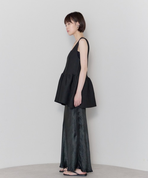 leimn（レイムン）の「2WAYペプラムVネックニット（タンクトップ・レディース・レッド/ブラック・FREE）」の15枚目の写真