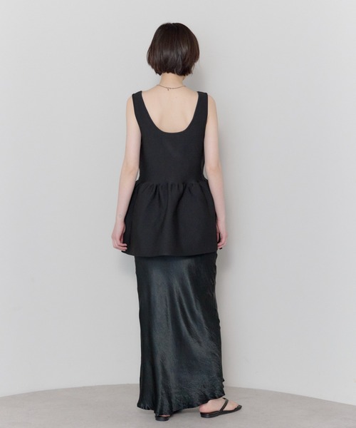 leimn（レイムン）の「2WAYペプラムVネックニット（タンクトップ・レディース・レッド/ブラック・FREE）」の16枚目の写真