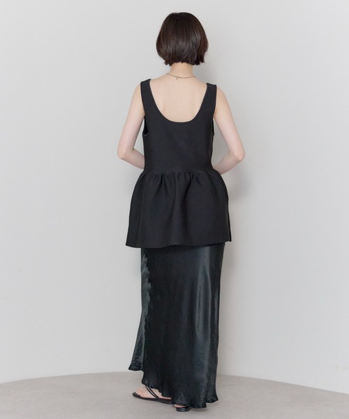 leimn（レイムン）の「2WAYペプラムVネックニット（タンクトップ・レディース・レッド/ブラック・FREE）」の17枚目の写真