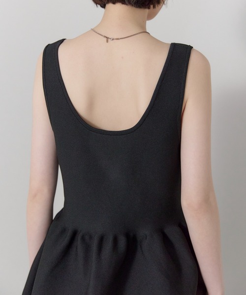 leimn（レイムン）の「2WAYペプラムVネックニット（タンクトップ・レディース・レッド/ブラック・FREE）」の22枚目の写真