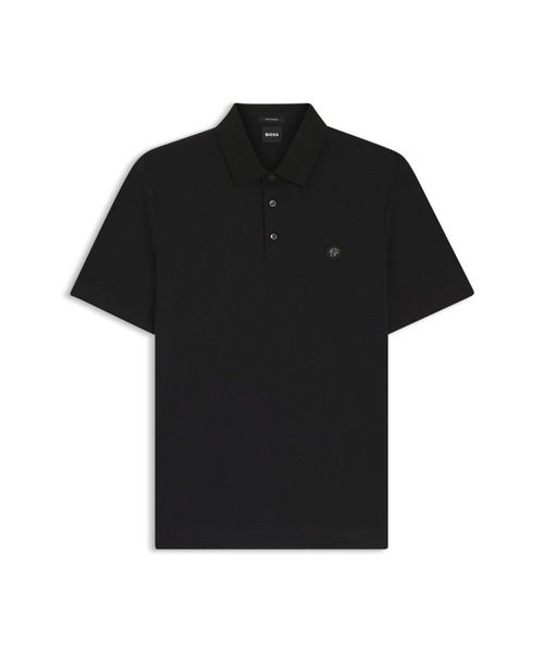 BOSS(ボス)の「シルケットコットン ポロシャツ Double Bモノグラム(ポロシャツ・メンズ・ブラック/カーキ/ホワイト・XXL/XL/S/L/M)」の11枚目の写真