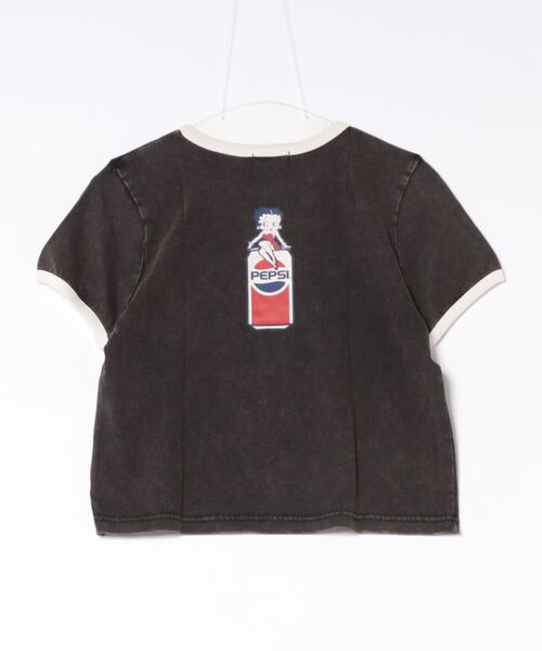 LOWRYS FARM（ローリーズファーム）の「ＢｅｔｔｙリンガーＴＥＥ  666049（Tシャツ/カットソー・レディース・チャコールグレー/アイボリー・FREE）」の3枚目の写真