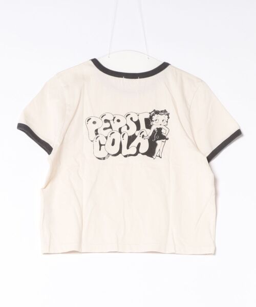 LOWRYS FARM（ローリーズファーム）の「ＢｅｔｔｙリンガーＴＥＥ  666049（Tシャツ/カットソー・レディース・チャコールグレー/アイボリー・FREE）」の4枚目の写真