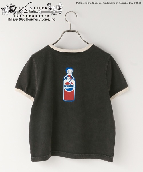 LOWRYS FARM(ローリーズファーム)の「BettyリンガーTEE 666049(Tシャツ/カットソー・レディース・チャコールグレー/アイボリー・FREE)」の1枚目の写真