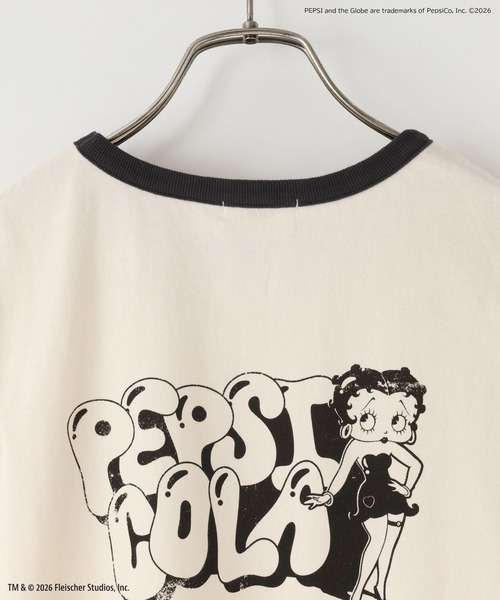 LOWRYS FARM（ローリーズファーム）の「ＢｅｔｔｙリンガーＴＥＥ  666049（Tシャツ/カットソー・レディース・チャコールグレー/アイボリー・FREE）」の9枚目の写真