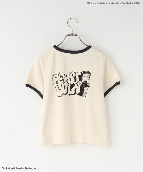 LOWRYS FARM（ローリーズファーム）の「ＢｅｔｔｙリンガーＴＥＥ  666049（Tシャツ/カットソー・レディース・チャコールグレー/アイボリー・FREE）」の11枚目の写真