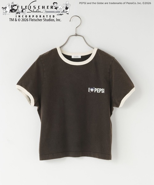 LOWRYS FARM(ローリーズファーム)の「BettyリンガーTEE 666049(Tシャツ/カットソー・レディース・チャコールグレー/アイボリー・FREE)」の10枚目の写真