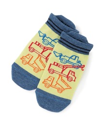 働く車柄 ショートソックス