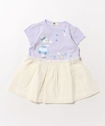 KP（ケーピー）の「天竺×綿レース クローバー柄 ワンピース（ワンピース）」