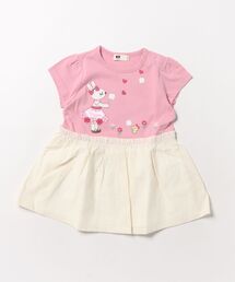 KP（ケーピー）の「天竺×綿レース クローバー柄 ワンピース（ワンピース）」