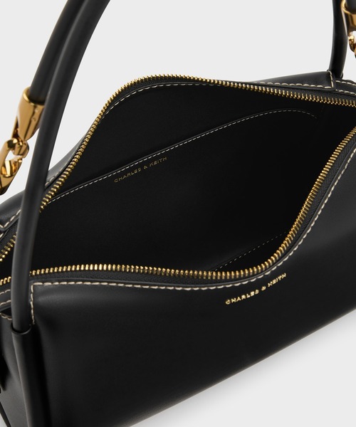 CHARLES & KEITH（チャールズ & キース）の「Lyla ライラ チューブラースラウチー ショルダーバッグ（ショルダーバッグ・レディース・チョコ/ブラック/ライトベージュ・M）」の16枚目の写真