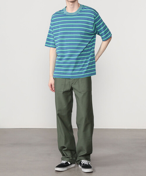 RYE TENDER(ライテンダー)の「RYE TENDER | 〈別注〉半袖 クルーネックニット MEN(ニット/セーター・メンズ・グリーン系その他/ブルー系その他/ベージュ系その他/ブラック系その他・1/2)」の16枚目の写真
