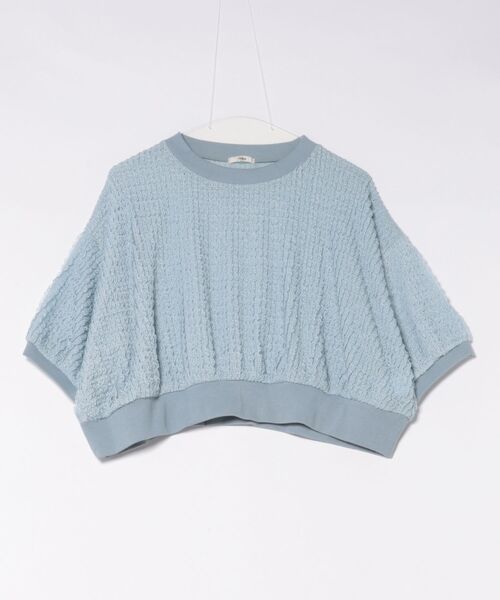 Jines(ジネス)の「ラッセルレースリラックストップス(ニット/セーター・レディース・ネイビー/ホワイト・38)」の17枚目の写真