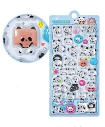 ViViDAY（ビビデー）の「パンダ ぷっくり3Dシール（ステッカー/テープ）」