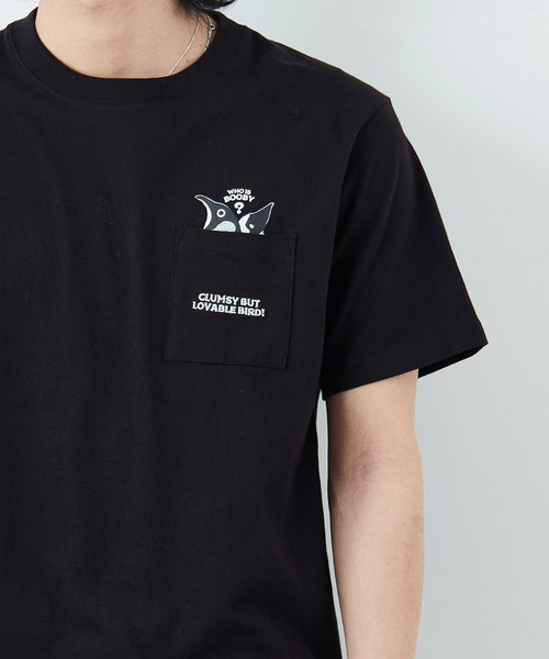 CHUMS（チャムス）の「【WEB限定】[CHUMS/チャムス] I'M A BOOBY BIRD バックプリント ポケットTシャツ（Tシャツ/カットソー・レディース・ホワイト/ブラック/グレイッシュベージュ・M/L/XL）」の14枚目の写真