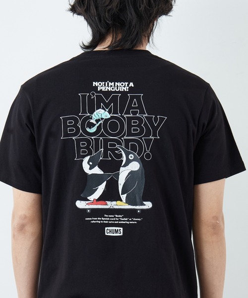 CHUMS（チャムス）の「【WEB限定】[CHUMS/チャムス] I'M A BOOBY BIRD バックプリント ポケットTシャツ（Tシャツ/カットソー・レディース・ホワイト/ブラック/グレイッシュベージュ・M/L/XL）」の16枚目の写真