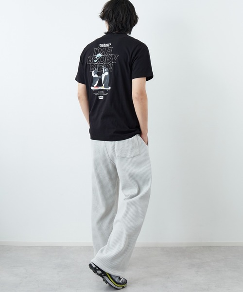 CHUMS（チャムス）の「【WEB限定】[CHUMS/チャムス] I'M A BOOBY BIRD バックプリント ポケットTシャツ（Tシャツ/カットソー・レディース・ホワイト/ブラック/グレイッシュベージュ・M/L/XL）」の13枚目の写真