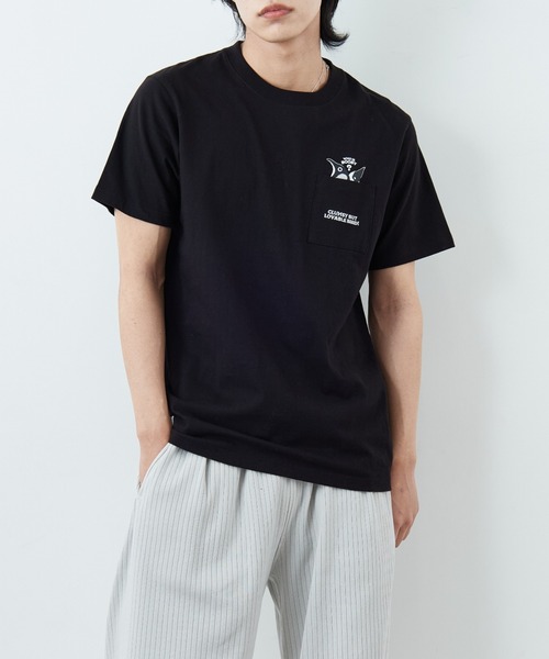 CHUMS（チャムス）の「【WEB限定】[CHUMS/チャムス] I'M A BOOBY BIRD バックプリント ポケットTシャツ（Tシャツ/カットソー・レディース・ホワイト/ブラック/グレイッシュベージュ・M/L/XL）」の8枚目の写真