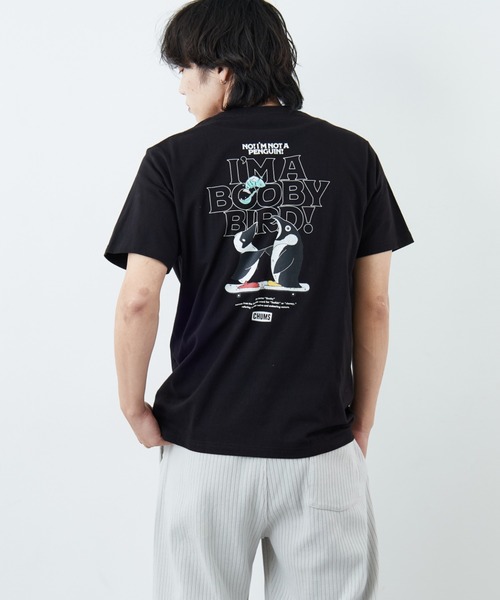 CHUMS（チャムス）の「【WEB限定】[CHUMS/チャムス] I'M A BOOBY BIRD バックプリント ポケットTシャツ（Tシャツ/カットソー・レディース・ホワイト/ブラック/グレイッシュベージュ・M/L/XL）」の10枚目の写真