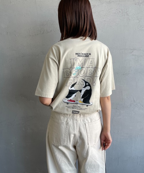 CHUMS（チャムス）の「【WEB限定】[CHUMS/チャムス] I'M A BOOBY BIRD バックプリント ポケットTシャツ（Tシャツ/カットソー・レディース・ホワイト/ブラック/グレイッシュベージュ・M/L/XL）」の19枚目の写真