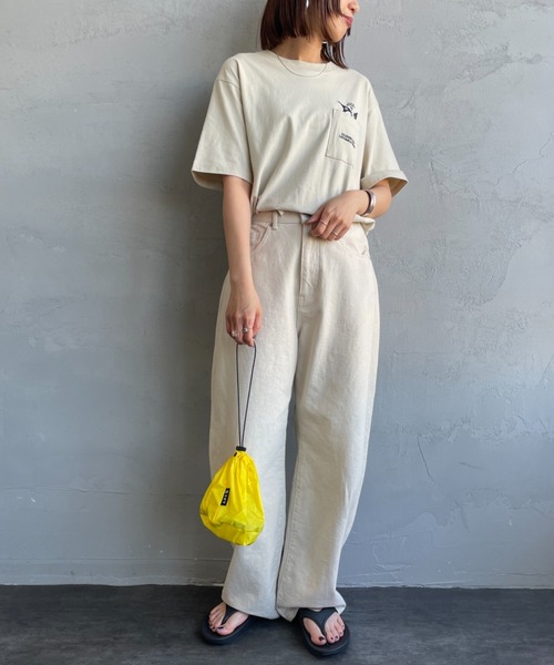 CHUMS（チャムス）の「【WEB限定】[CHUMS/チャムス] I'M A BOOBY BIRD バックプリント ポケットTシャツ（Tシャツ/カットソー・レディース・ホワイト/ブラック/グレイッシュベージュ・M/L/XL）」の20枚目の写真