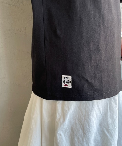 CHUMS（チャムス）の「【WEB限定】[CHUMS/チャムス] I'M A BOOBY BIRD バックプリント ポケットTシャツ（Tシャツ/カットソー・レディース・ホワイト/ブラック/グレイッシュベージュ・M/L/XL）」の6枚目の写真
