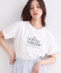 OPAQUE.CLIP | ロゴプリント＆刺繍Tシャツ【洗濯機OK】(Tシャツ/カットソー)