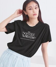 ロゴプリント&刺繍Tシャツ【洗濯機OK】