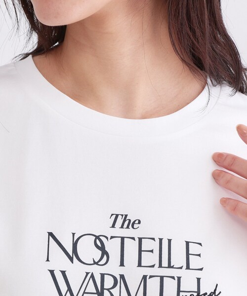 OPAQUE.CLIP(オペークドットクリップ)の「ロゴプリント&刺繍Tシャツ【洗濯機OK】(Tシャツ/カットソー・レディース・ホワイト/ブラック・38/40/42)」の14枚目の写真
